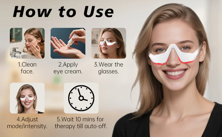 Snug Nook™ Red Light Therapy Device Massager Glasses